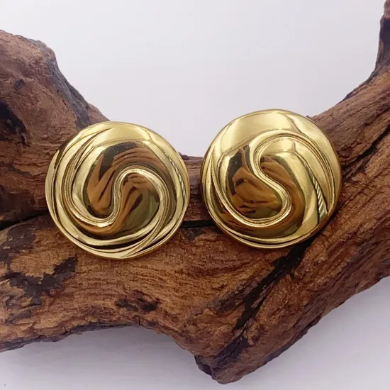 Factory Wholesale Customization 18K PVD Gold-Plated Cast Fashionable Stainless Steel Earrings Wholesale