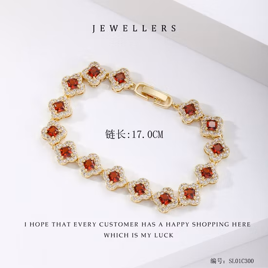 Joyería de moda Pulsera de mano de elefante chapada en oro de aleación de cobre