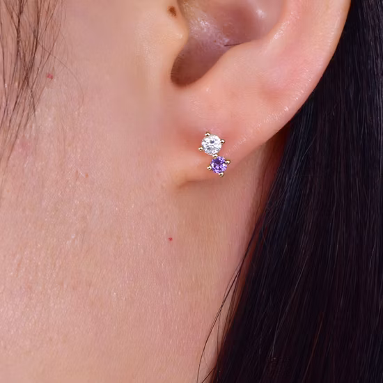 Pendientes al por mayor del perno prisionero de la plata esterlina de OEM&ODM 925