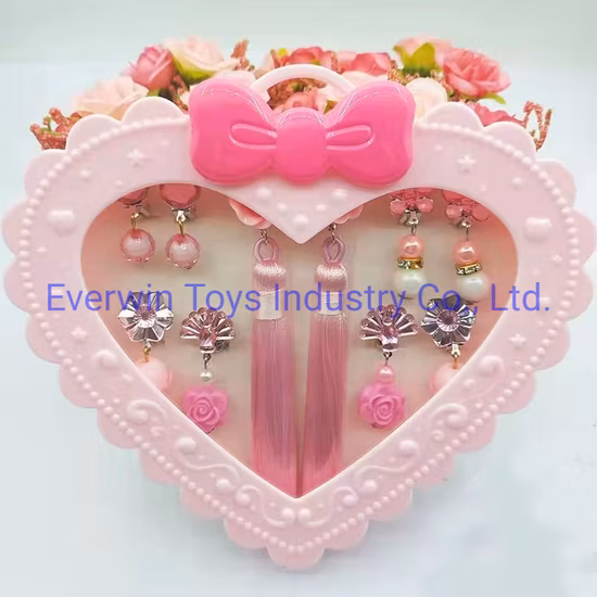 Juguete de plástico regalo para niños joyería pulsera collar aretes